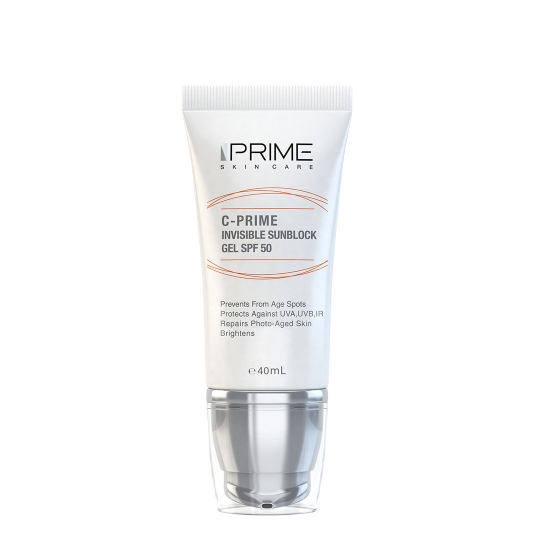 ژل ضد آفتاب پرایم با SPF 50 حاوی ویتامین سی حجم 40 میل