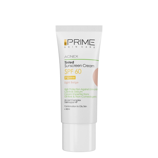 کرم ضد آفتاب رنگی پرایم با SPF 60 حجم 40 میل