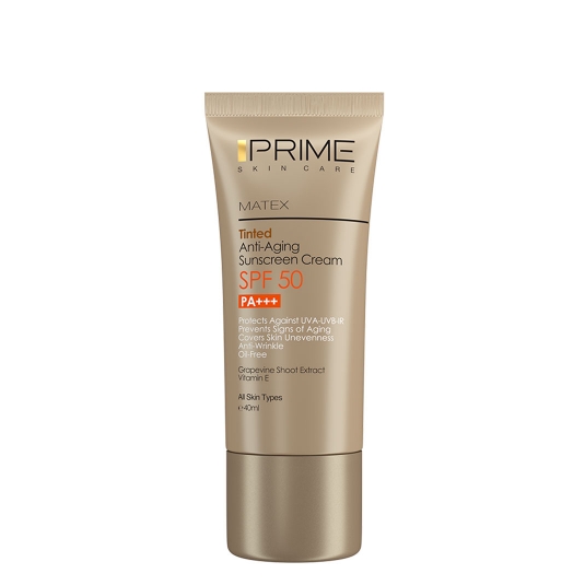 کرم ضد آفتاب جوان کننده رنگی پرایم با SPF 50 حجم 40 میل