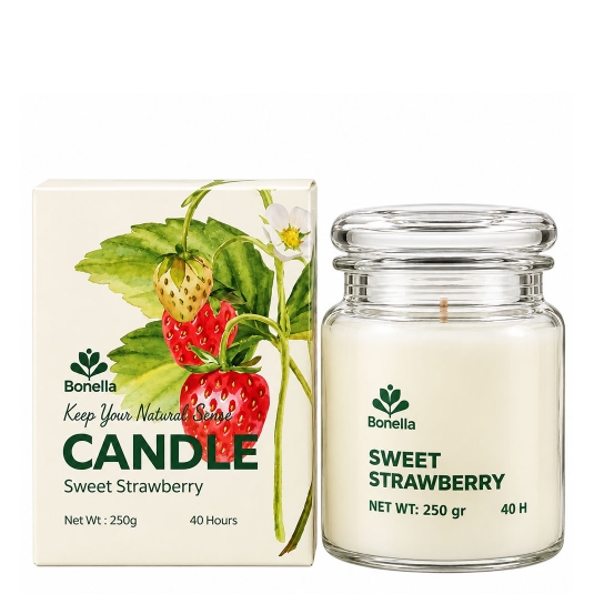 شمع معطر بونلا رایحه توت فرنگی